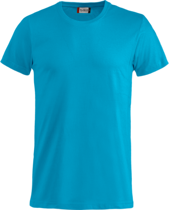 Clique - Basic Bomulds T-Shirt - Turkis