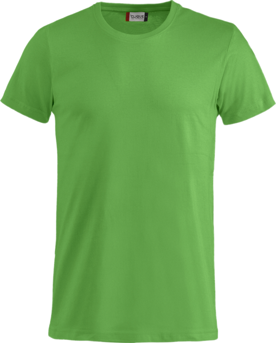 Clique - Basic Cotton T-Shirt - Zielone jabłuszko