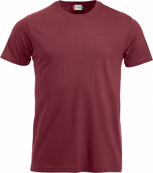 Clique - Klassisk Bomulds T-Shirt - Bordeaux