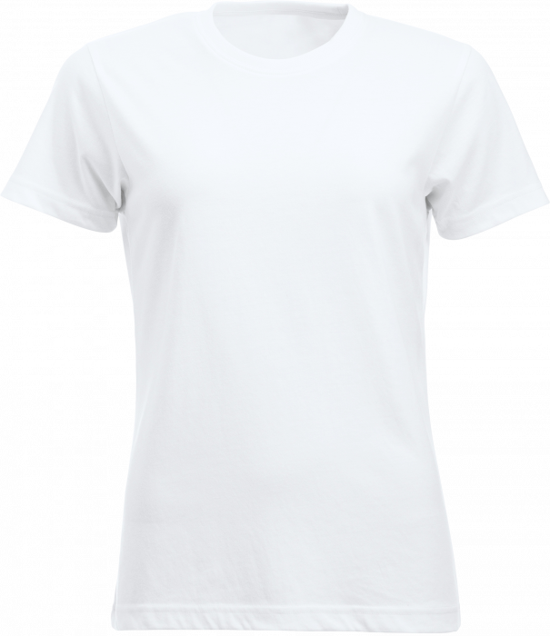 Clique - Klassisk Bomulds T-Shirt Dame - Hvid