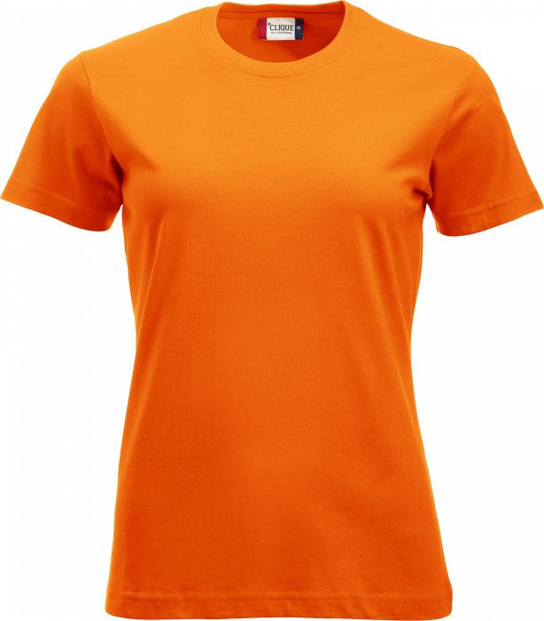 Clique - Klassisk Bomulds T-Shirt Dame - Visibility Orange