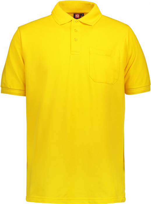 ID - Pro Wear Poloshirt Med Lomme - Żółty