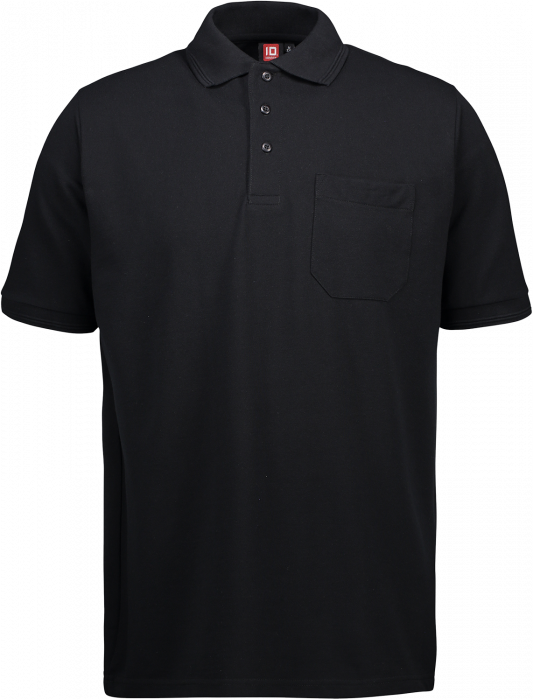 ID - Pro Wear Poloshirt Med Lomme - Noir