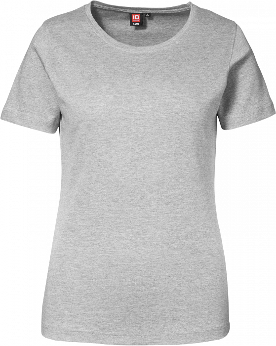 ID - Interlock Dame T-Shirt - Grå Melange