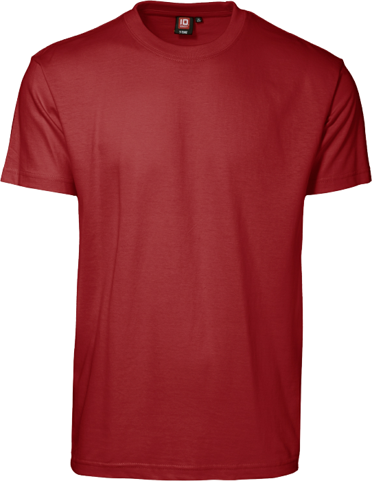ID - Cotton T-Time T-Shirt Adults - Czerwony